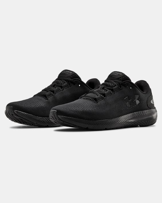 Men's UA Charged Pursuit 2 Running Shoes, Black, pdpMainDesktop image number 3